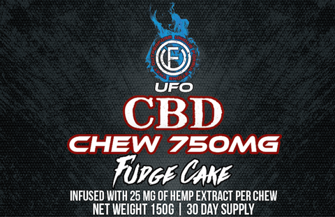 CBD Sports Chew Fudge Cake with Caffeine - 30 Days - UFOLabs