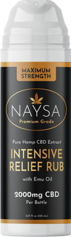 Intensive Relief Rub with Emu Oil and NEW 2,000mg CBD - UFOLabs